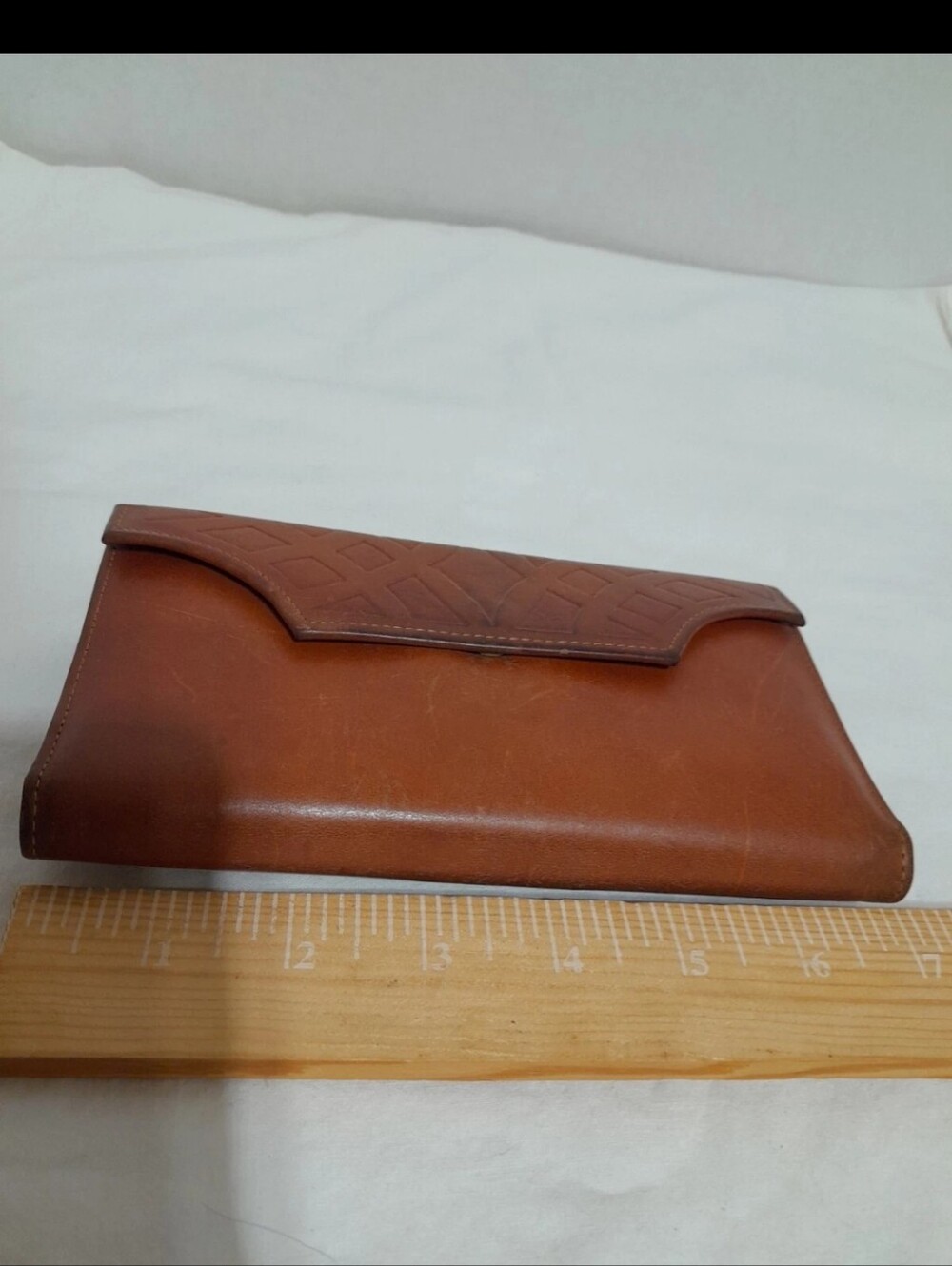 Womens Leather Clutch Wallet in Brown - Slim Organizer Princess Gardner